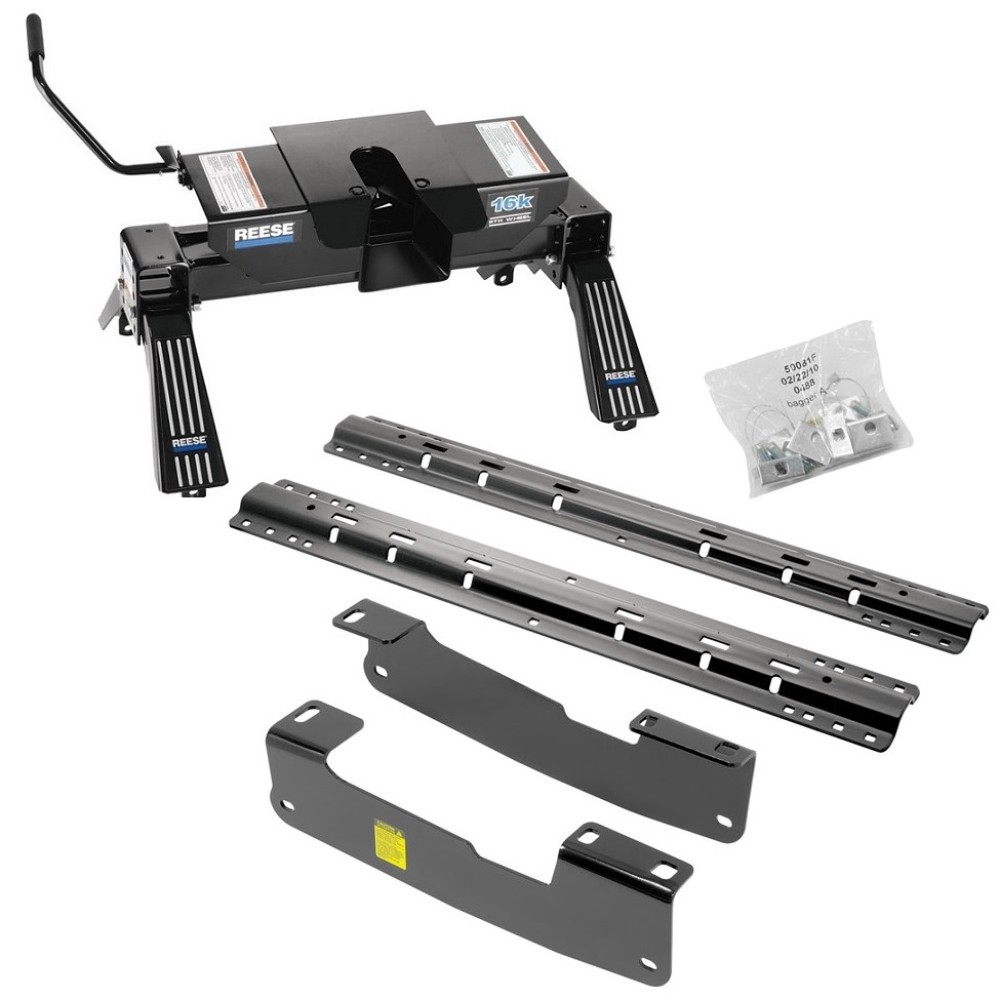 Reese Quick Install Rail Kit and 16K Dual Jaw 5th Wheel Hitch